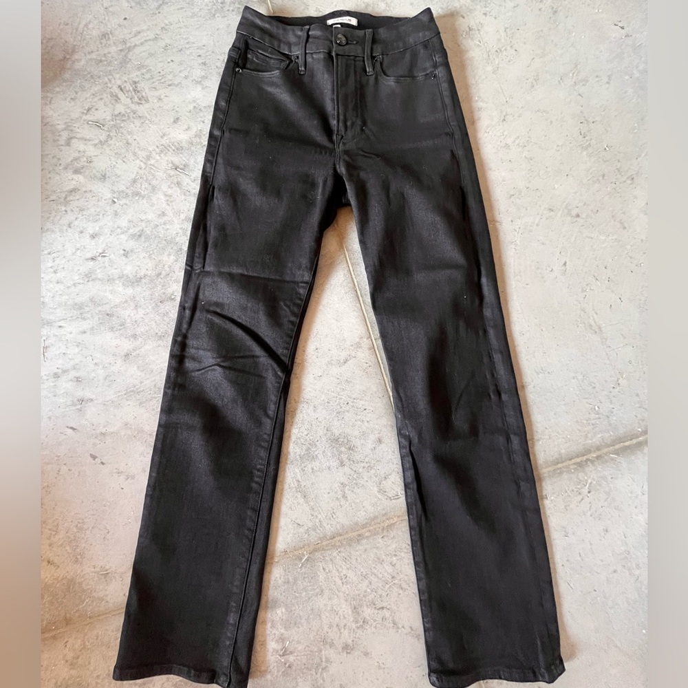 Good American Always Fits Good Legs Straight Jeans